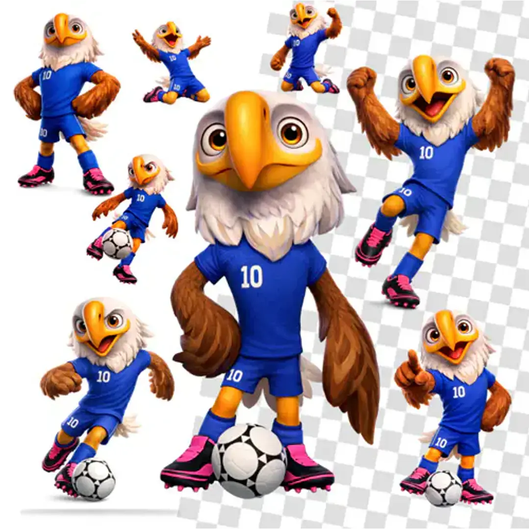 Mascotes Copa 2026 Kit Digital PNG Pronto para Criar 4 Mascotes Copa 2026 Kit Digital PNG Pronto para Criar