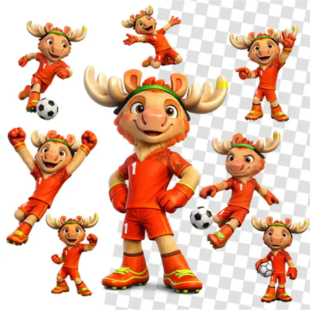 Mascotes Copa 2026 Kit Digital PNG Pronto para Criar 5 Mascotes Copa 2026 Kit Digital PNG Pronto para Criar