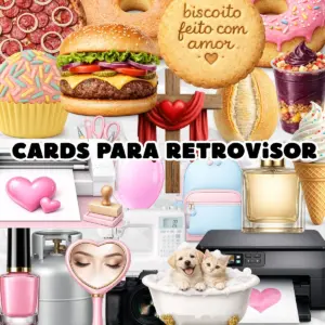 Mega Kit Card Retrovisor E Porta 21 Modelos Editaveis 5