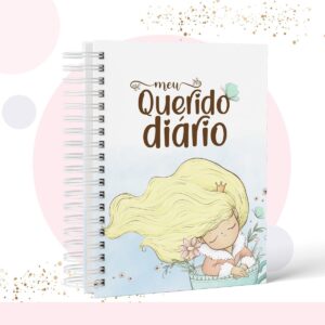 meu querido diario menina modelo 4 arquivo digital caderno personalizado