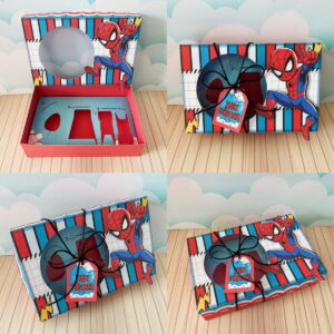 Kit Digital Caixa de Páscoa Homem Aranha para Corte 21 mini confeiteiro homem aranha arquivo digital
