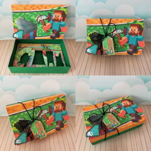 Kit Digital Mini Confeiteiro Minecraft Arquivo de Corte 18 mini confeiteiro minecraft arquivo digital