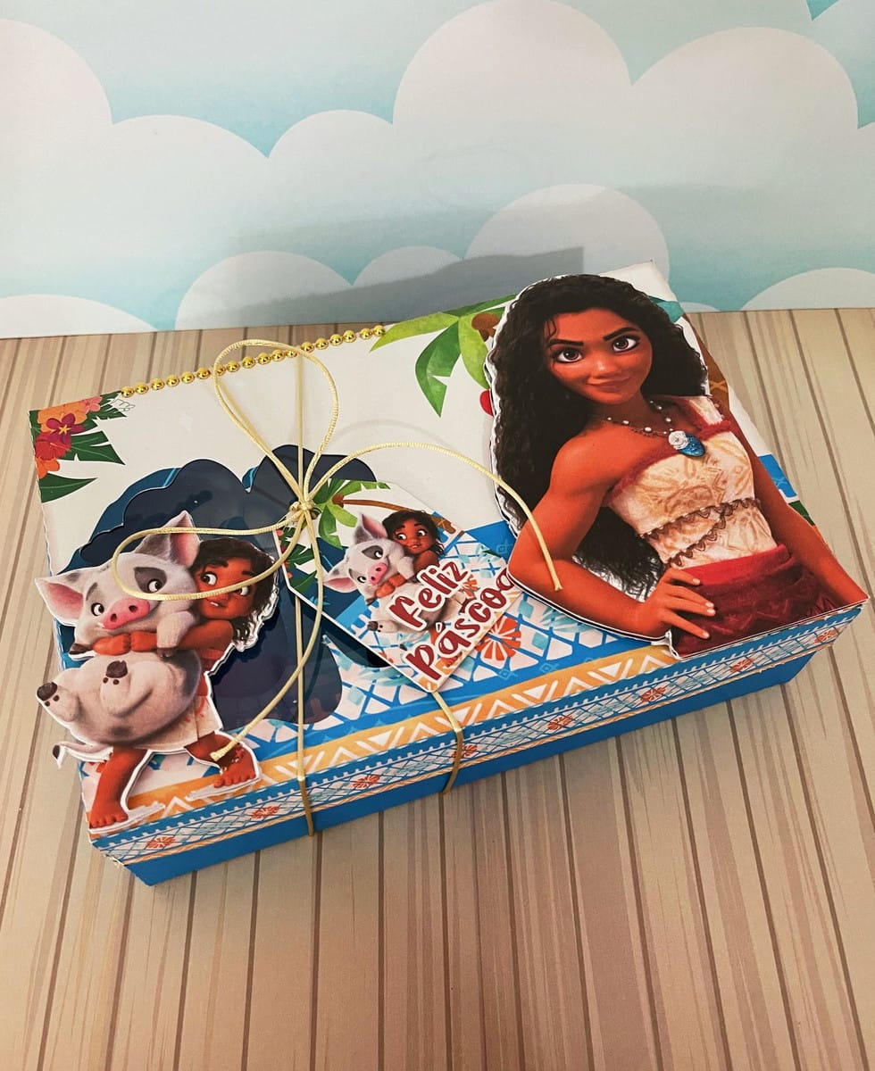 Caixa Mini Confeiteiro Moana Kit Digital para Corte 3 Caixa Mini Confeiteiro Moana Kit Digital para Corte - Imagem 3