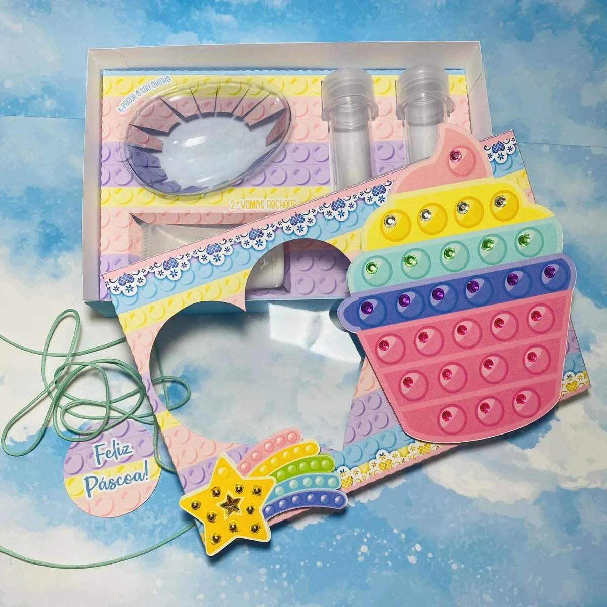 Mini Confeiteiro Pop It Menina - Arquivo Digital 3 Mini Confeiteiro Pop It Menina - Arquivo Digital