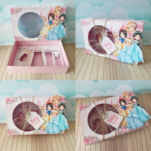 Kit Digital Caixa Mini Confeiteiro Princesas para Corte 26 mini confeiteiro princesas arquivo digital