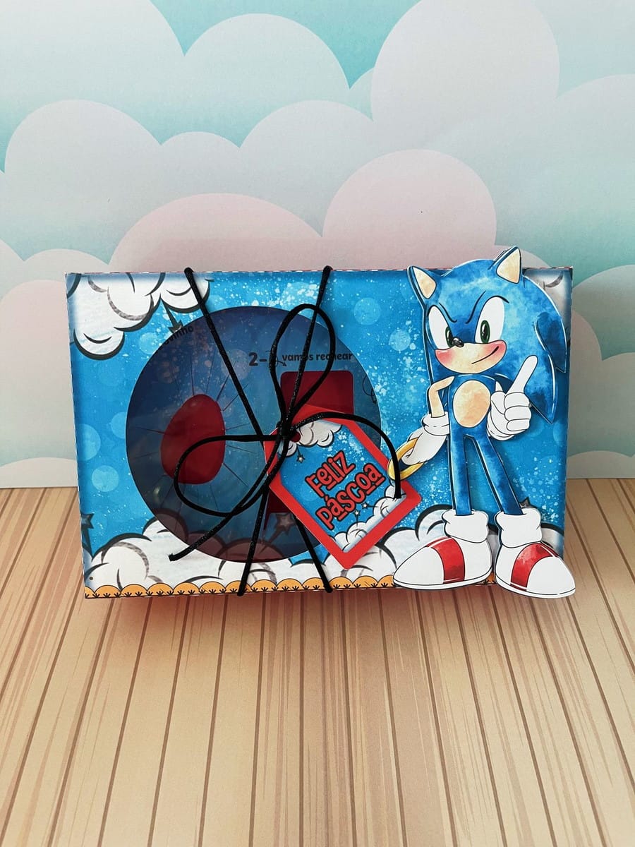 Caixa do Sonic para Doces em Arquivo Digital 3 Caixa do Sonic para Doces em Arquivo Digital - Imagem 3