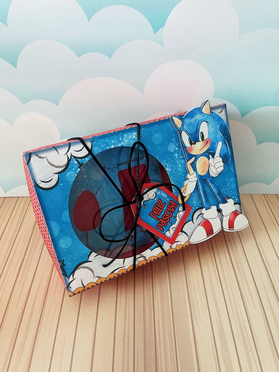 Caixa do Sonic para Doces em Arquivo Digital 4 Caixa do Sonic para Doces em Arquivo Digital - Imagem 4