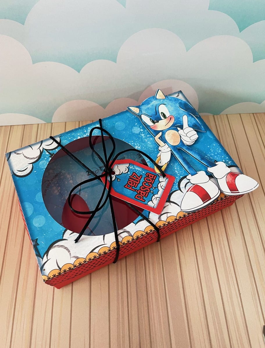 Caixa do Sonic para Doces em Arquivo Digital 5 Caixa do Sonic para Doces em Arquivo Digital - Imagem 5