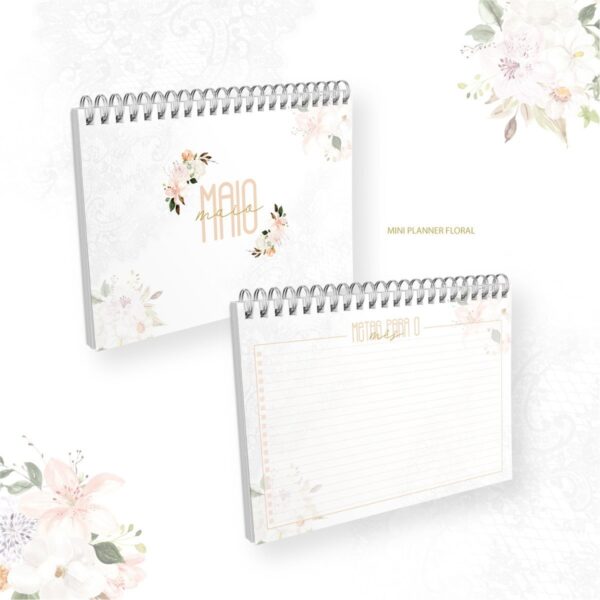Mini Planner A6 - Mamãe / Vovó Floral - Arquivo Digital