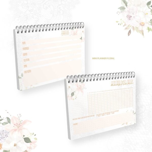 Mini Planner A6 - Mamãe / Vovó Floral - Arquivo Digital