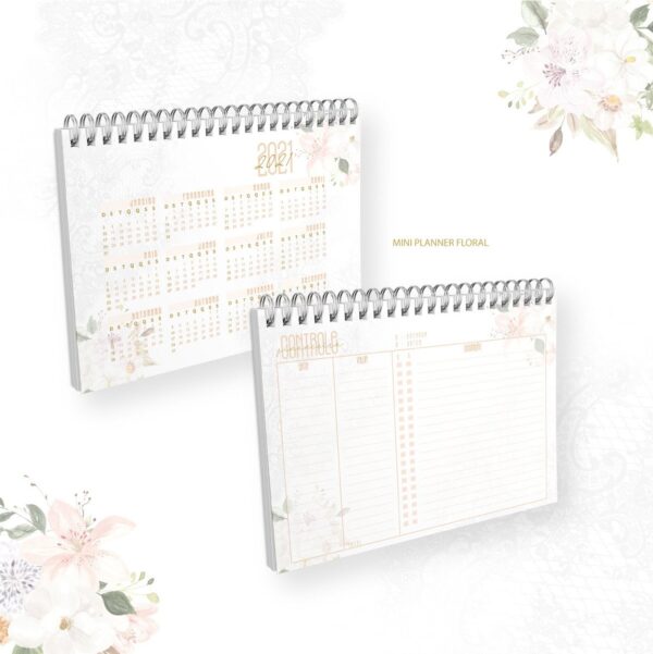 Mini Planner A6 - Mamãe / Vovó Floral - Arquivo Digital