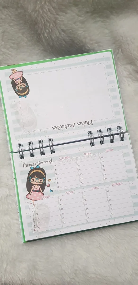 Mini Planner Menina - Arquivo Digital