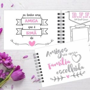 Miolo para Álbum Amigas/Amizade - Arquivo Digital