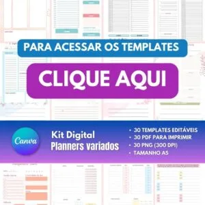 Miolos Planners Variados Canva - Arquivo Digital 7 Miolos Planners Variados Canva - Arquivo Digital