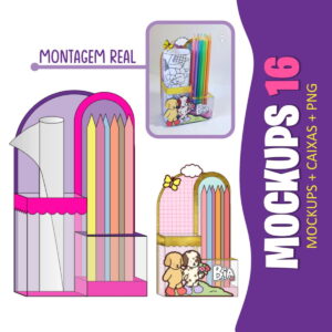 Mockups Caixas Papelaria Festas 8 Arquivo Digital