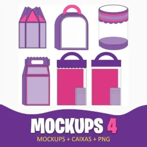 Mockups Caixas Papelaria Festas 4 - Arquivo Digital 6 Mockups Caixas Papelaria Festas 4 - Arquivo Digital