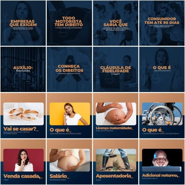 Modelos Canva Advogado Advocacia 200 Templates Editáveis + Legendas