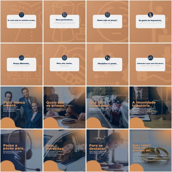 Modelos Canva Advogado Advocacia 200 Templates Editáveis + Legendas