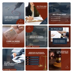 Modelos Canva Advogados 30 Templates Editáveis + Bônus