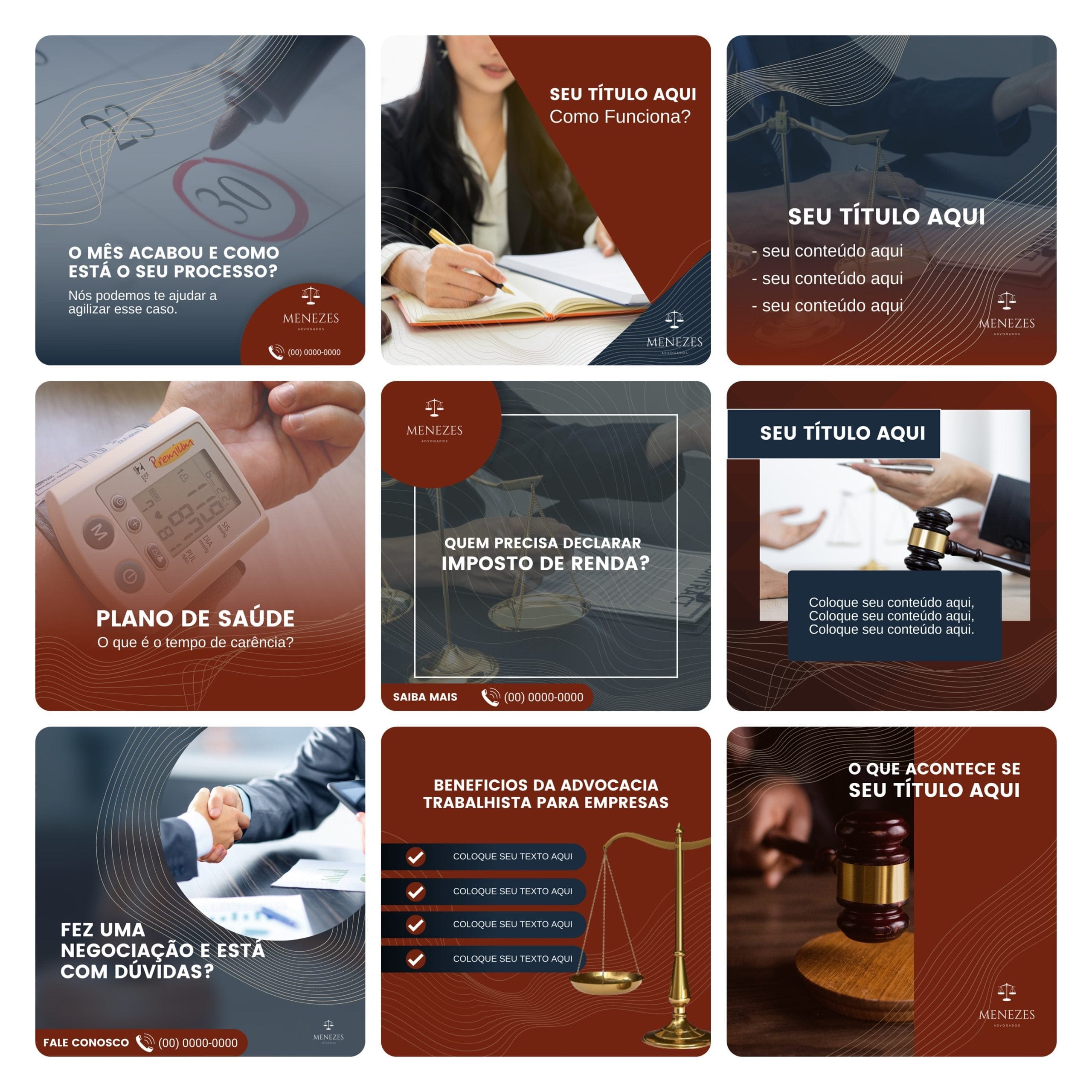 Modelos Canva Advogados 30 Templates Editáveis + Bônus 1 Modelos Canva Advogados 30 Templates Editáveis + Bônus