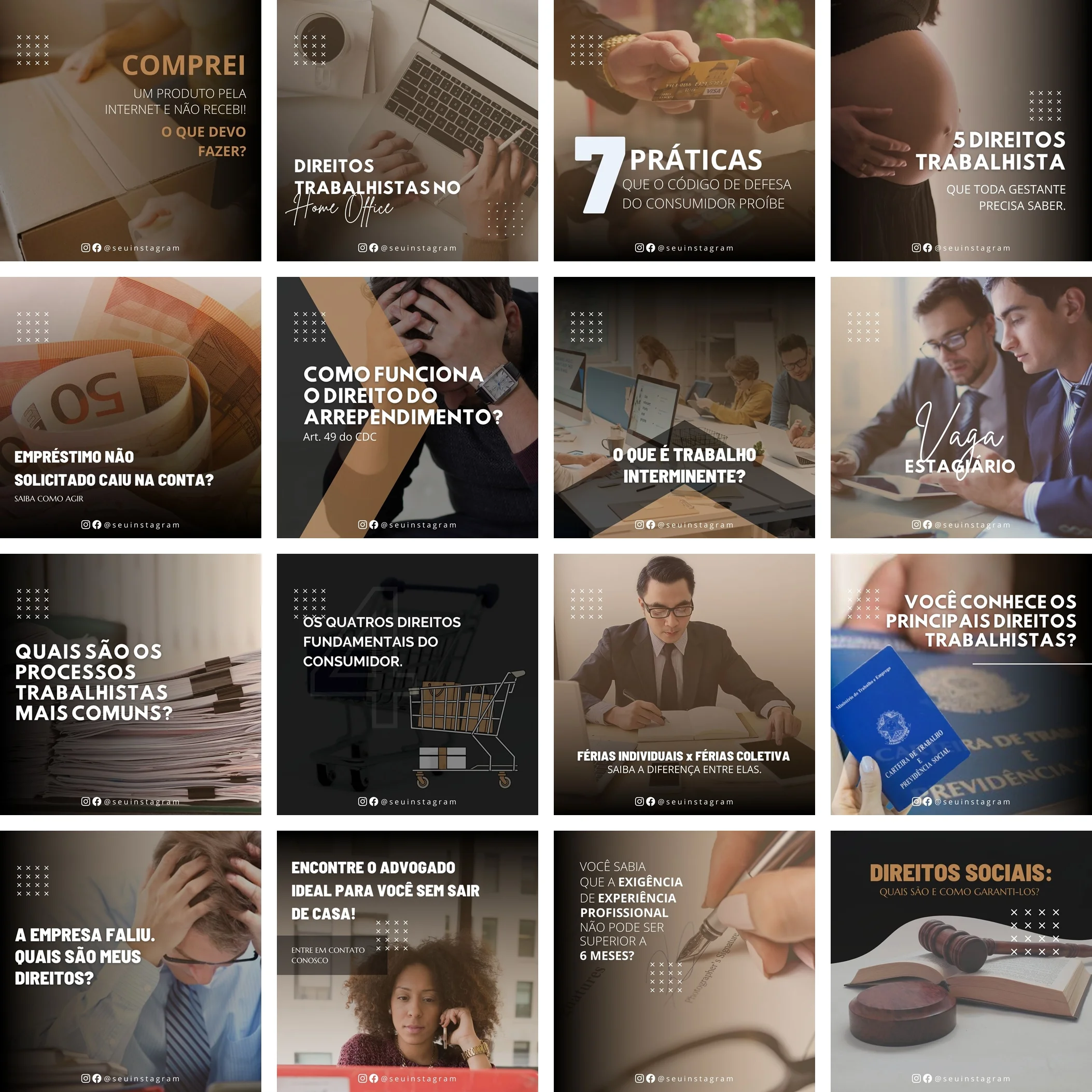 Modelos Canva Advogados 40 Templates Editáveis + Bônus 1 Modelos Canva Advogados 40 Templates Editáveis + Bônus