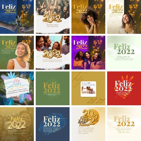 Modelos Canva Ano Novo 50 Templates Editáveis + Bônus