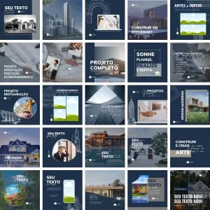 Modelos Canva Arquitetos Arquitetura 25 Templates Editáveis + Bônus