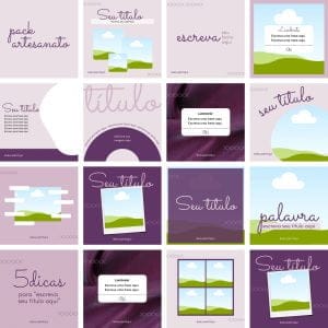 Modelos Canva Artesanato 3.0 14 Templates Editáveis + Bônus