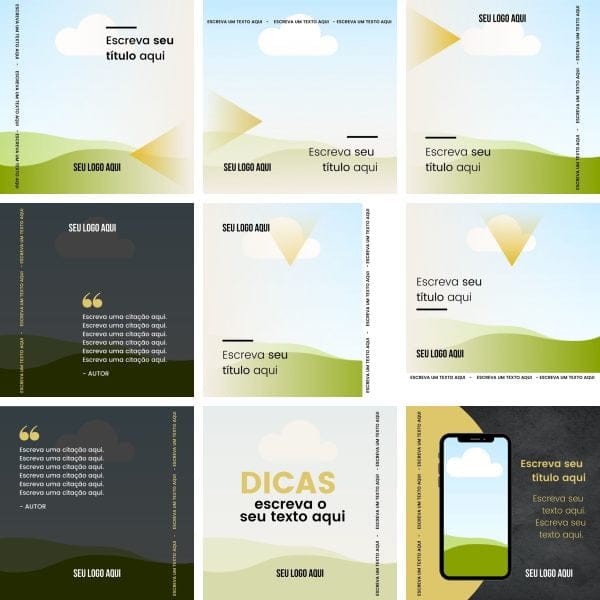 Modelos Canva Business Empresarial 12 Templates Editáveis + Bônus