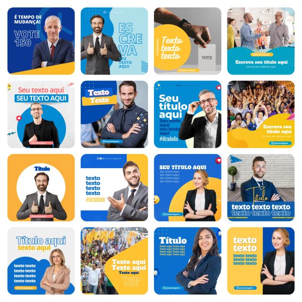 Modelos Canva Campanha Política 70 Templates Editáveis + Bônus