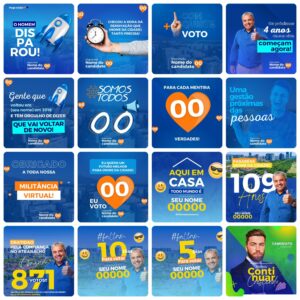 Modelos Canva Campanha Política Eleições 50 Templates Editáveis + Bônus