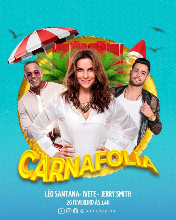 Modelos Canva Carnaval 24 Templates Editáveis + Bônus