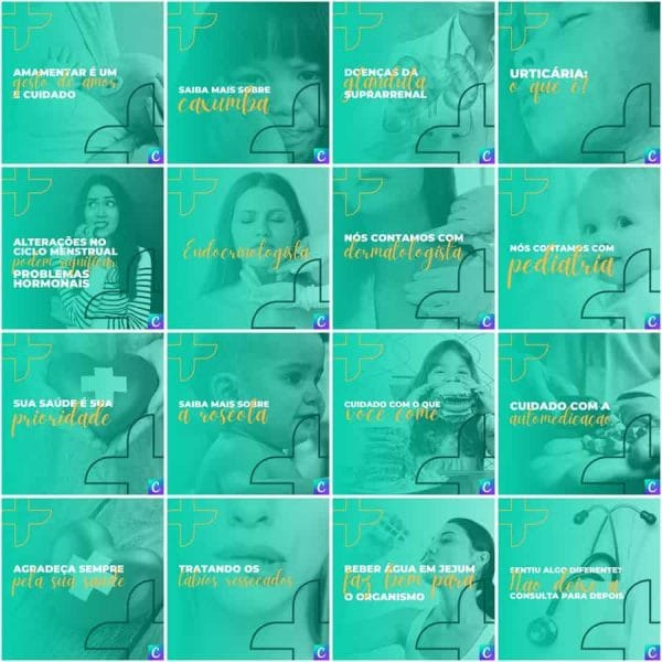 Modelos Canva Clinicas Medica 200 Templates Editáveis + Legendas