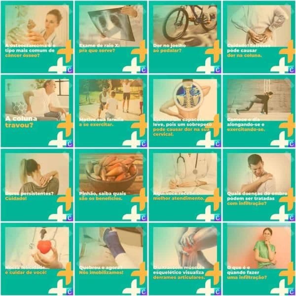 Modelos Canva Clinicas Medica 200 Templates Editáveis + Legendas