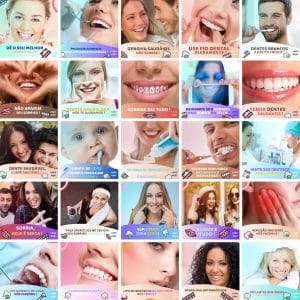 Modelos Canva Dentista Odonto 3.0 50 Templates Editáveis + Bônus