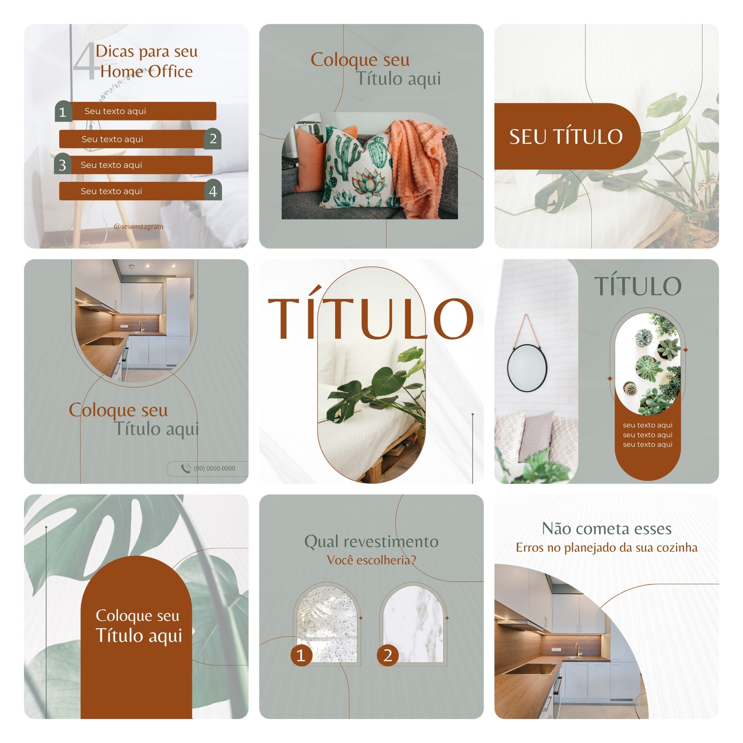 Modelos Canva Designer de Interiores 30 Templates Editáveis + Bônus 2 Modelos Canva Designer de Interiores 30 Templates Editáveis + Bônus