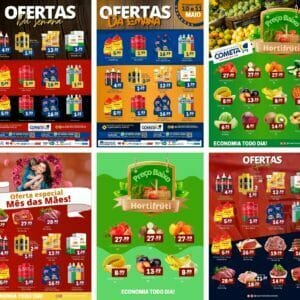 Modelos Canva EncTemplates Editáveis Supermercado 20 Artes