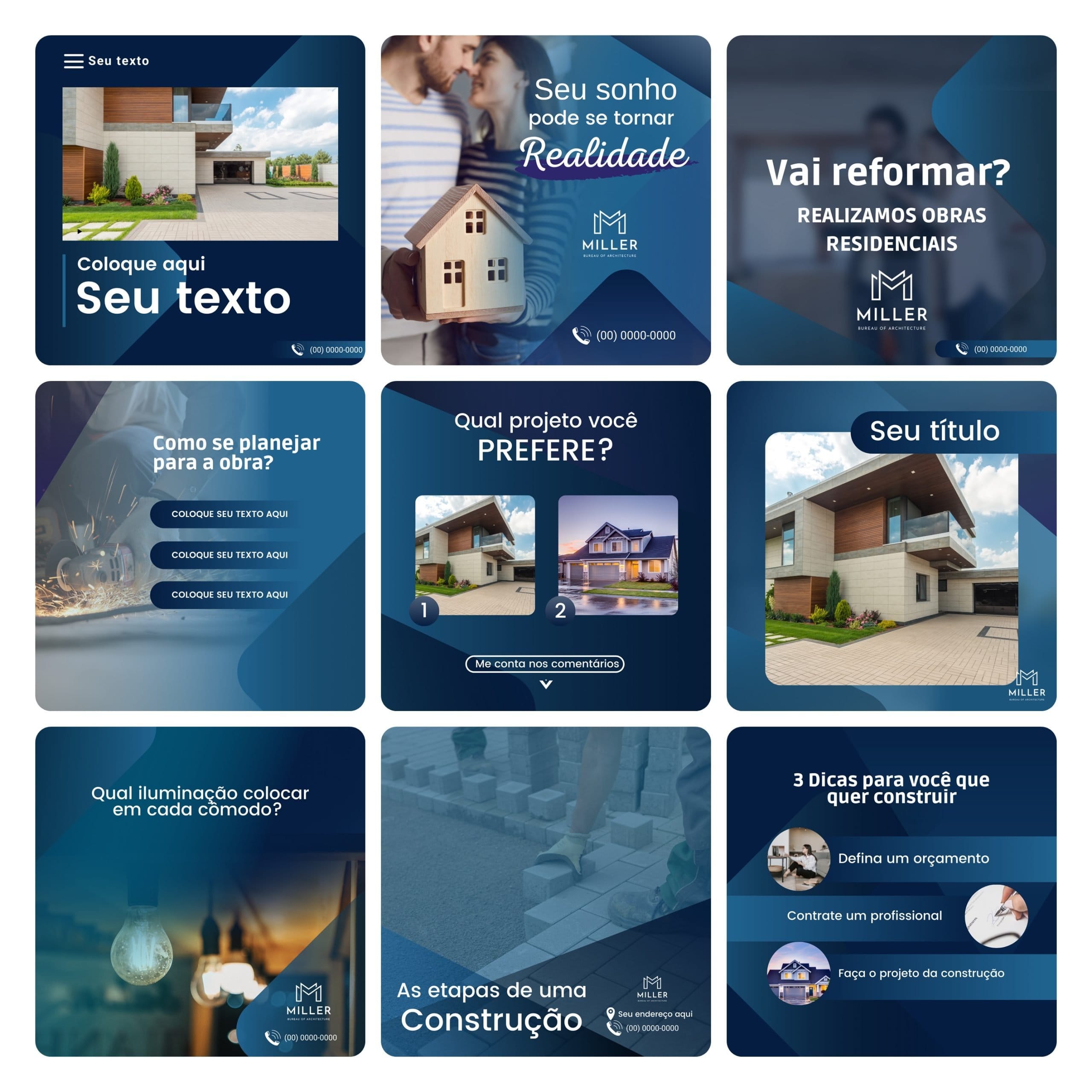 Modelos Canva Engenharia Civil 30 Templates Editáveis + Bônus 2 Modelos Canva Engenharia Civil 30 Templates Editáveis + Bônus
