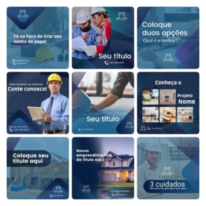 Modelos Canva Engenharia Civil 30 Templates Editáveis + Bônus 10 Modelos Canva Engenharia Civil 30 Templates Editáveis + Bônus