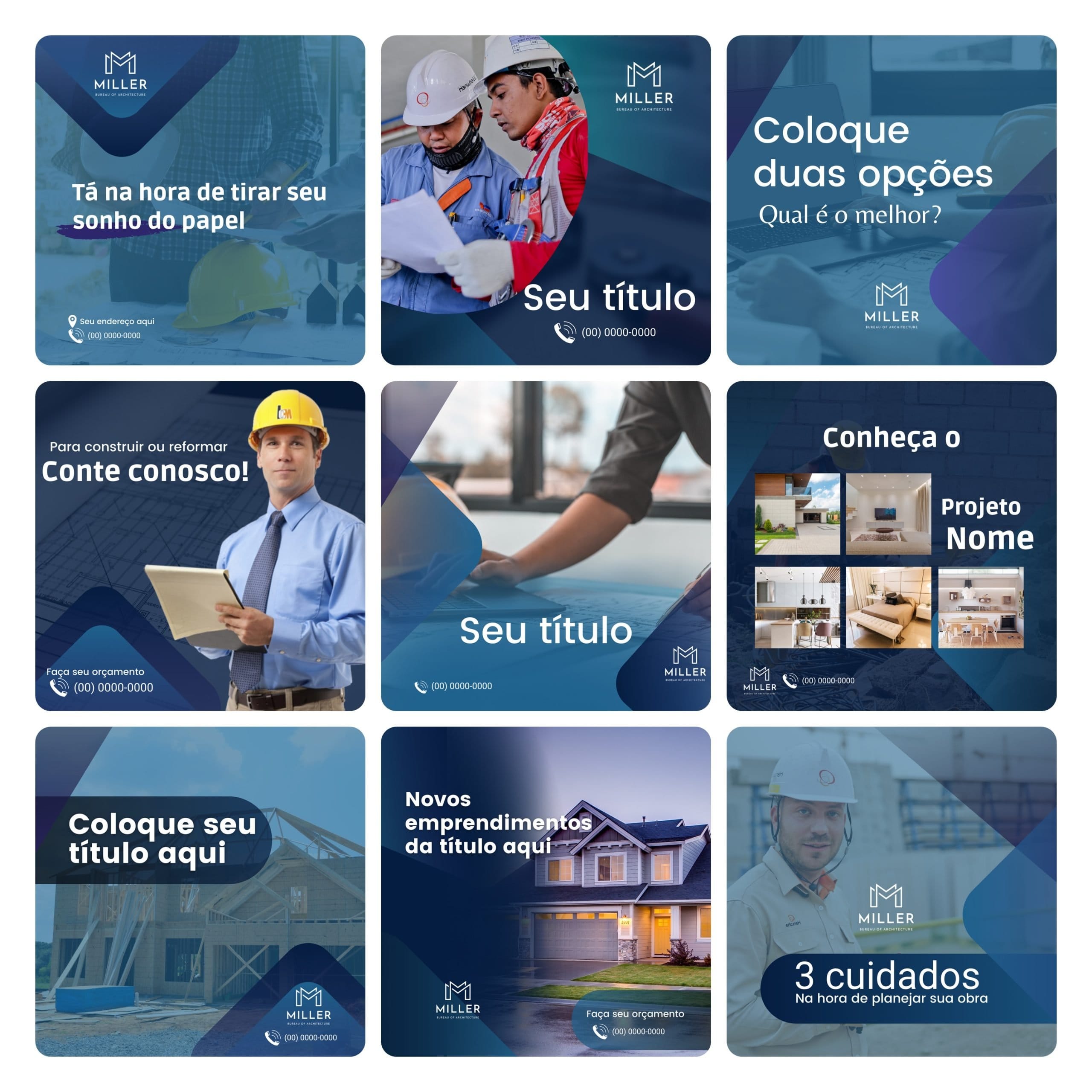 Modelos Canva Engenharia Civil 30 Templates Editáveis + Bônus 1 Modelos Canva Engenharia Civil 30 Templates Editáveis + Bônus