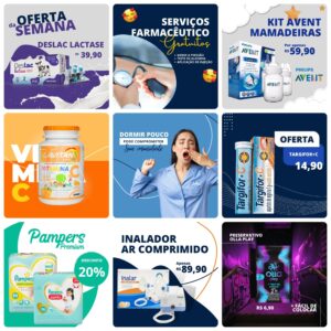 Modelos Canva Farmácia 50 Templates Editáveis + Bônus