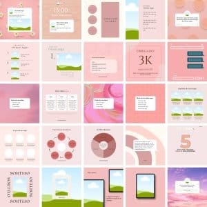 Modelos Canva Feed Post Instagram 3.0 100 Templates Editáveis + Bônus