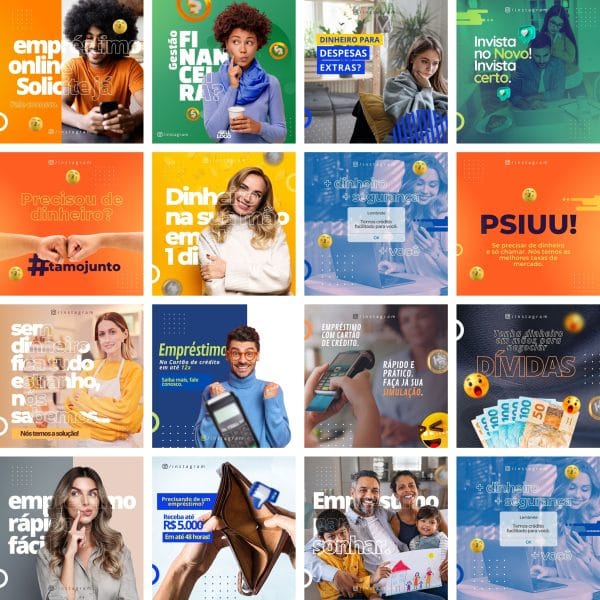 Modelos Canva Financeiro 1.0 16 Templates Editáveis + Bônus