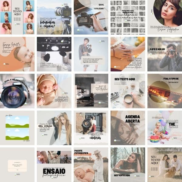 Modelos Canva Fotografos 25 Templates Editáveis + Bônus