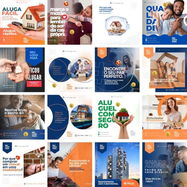 Modelos Canva Imobiliária 30 Templates Editáveis + Bônus
