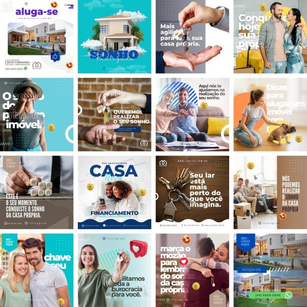 Modelos Canva Imobiliária 30 Templates Editáveis + Bônus