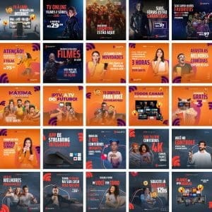 Modelos Canva IPTV TV Assinatura 60 Templates Editáveis + Bônus