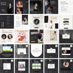 Modelos Canva Loja de Roupas 30 Templates Editáveis + Bônus