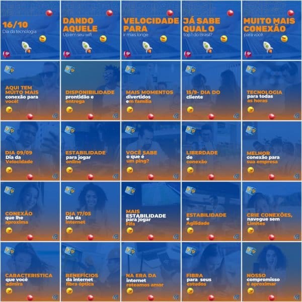 Modelos Canva Provedor de Internet 200 Templates Editáveis + Legendas