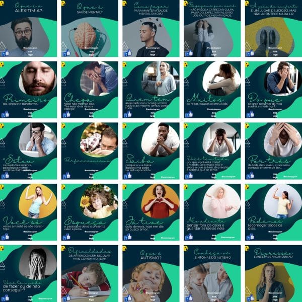Modelos Canva Psicologos 220 Templates Editáveis + Bônus